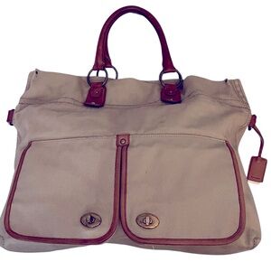 Hayden Harnett Langley Canvas Messenger Style Carryall Bag